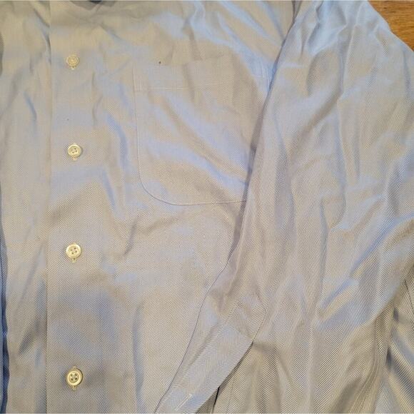 Mens Joseph Abbound Light Blue 100% Egyptian Cotton Dress Shirt 16 1/2 - Picture 5 of 10